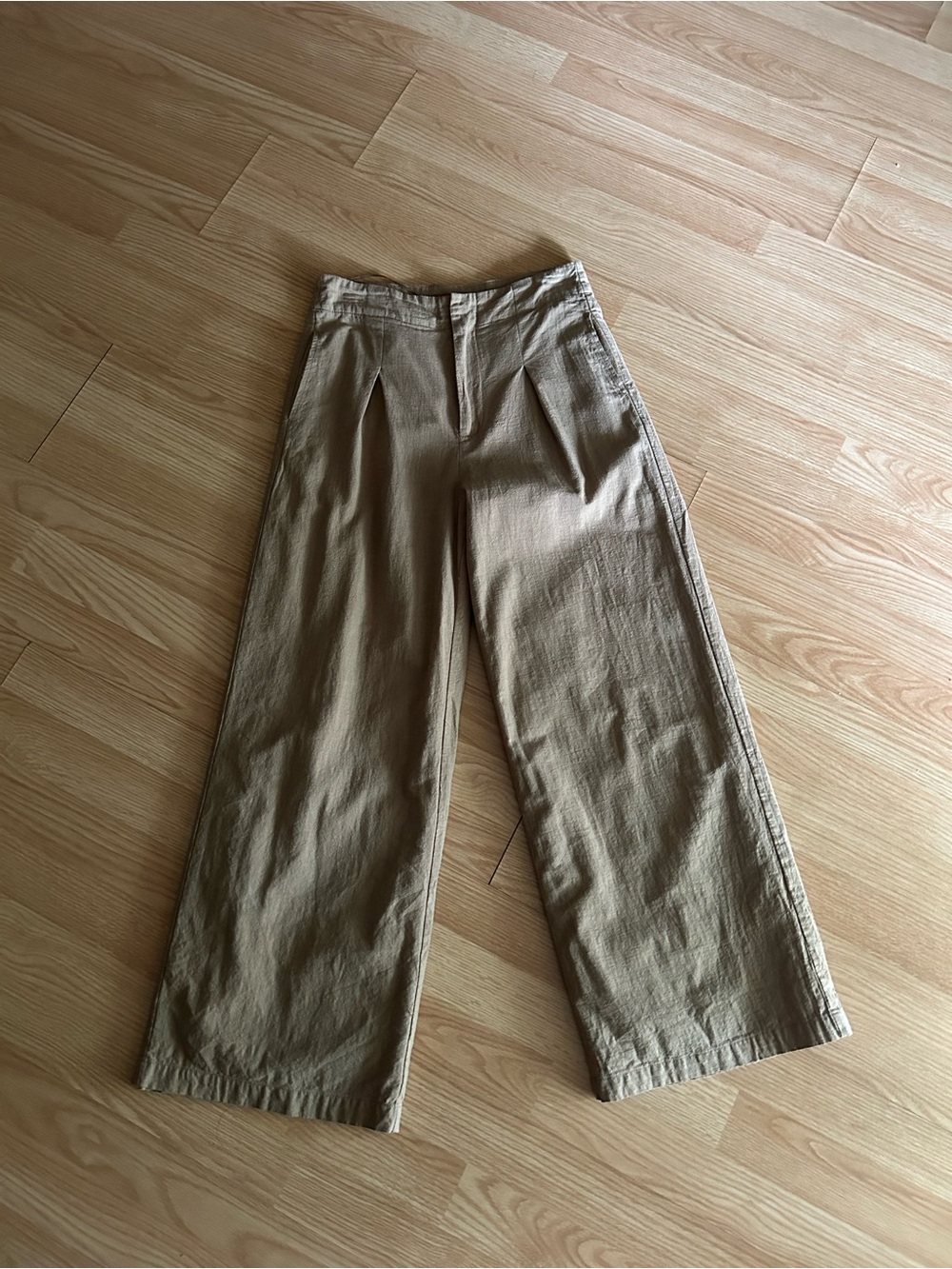 Beige Botany Brown Wide Leg Casual Pants Women’s Medium